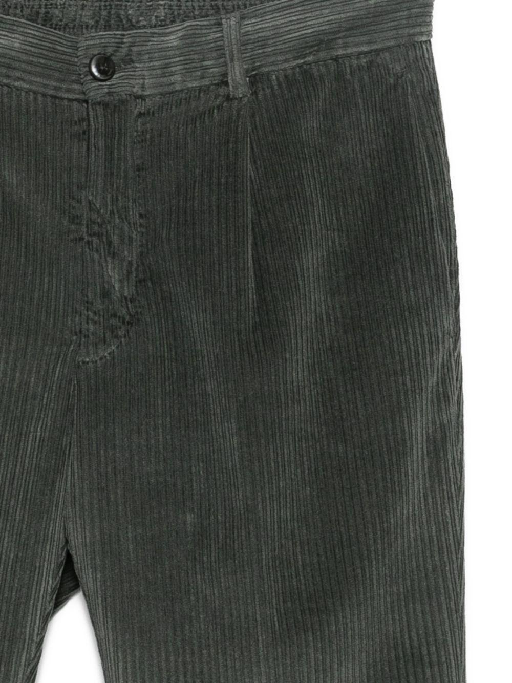 MICHAEL COAL Pantaloni grigi in velluto a coste