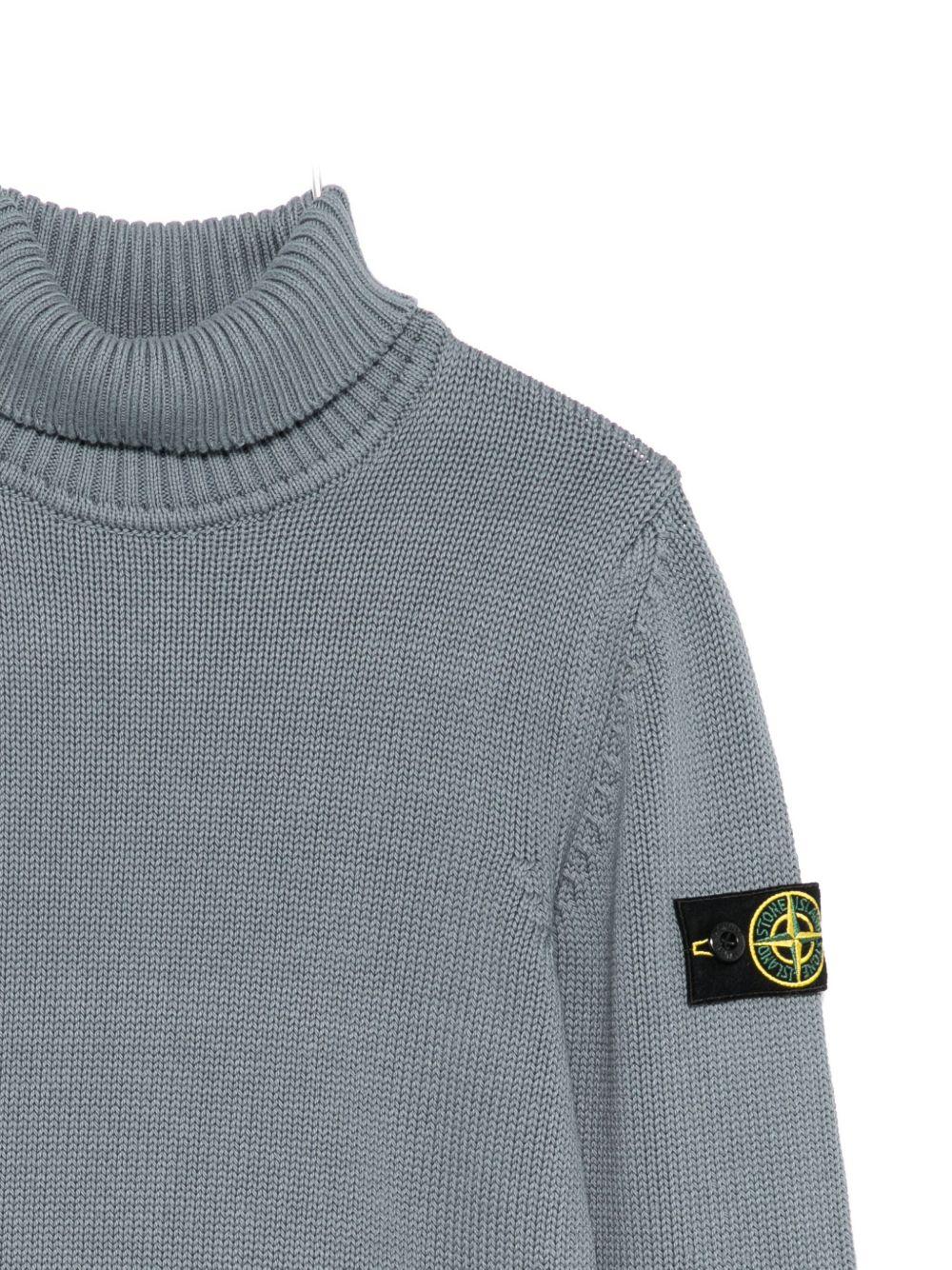 STONE ISLAND Maglia a collo alto con patch logo