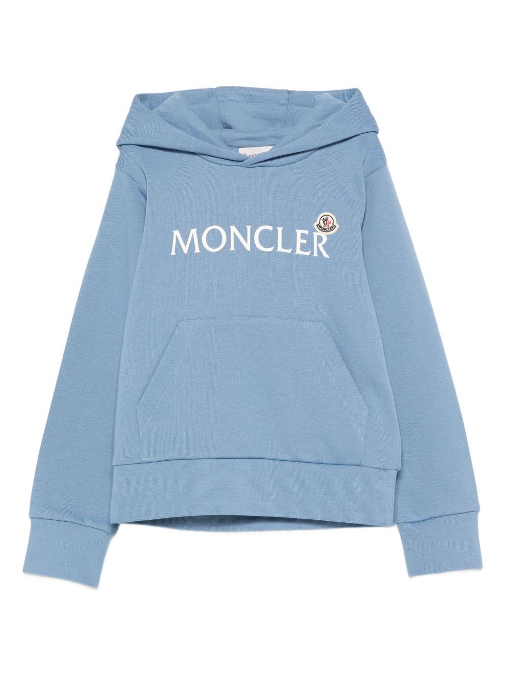 MONCLER Felpa con cappuccio e logo