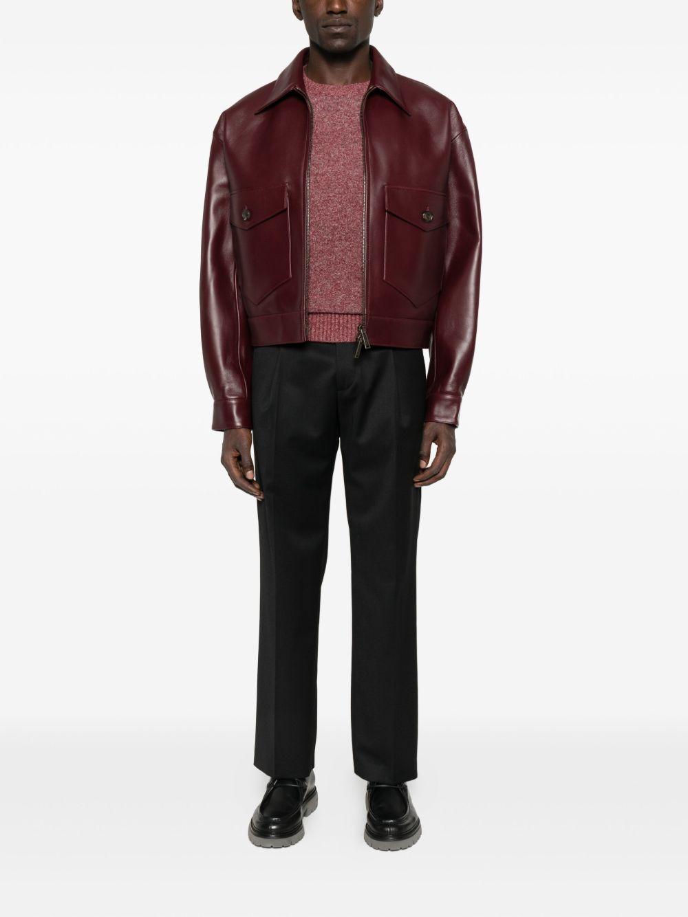 KANGRA Maglia girocollo rosso melangé