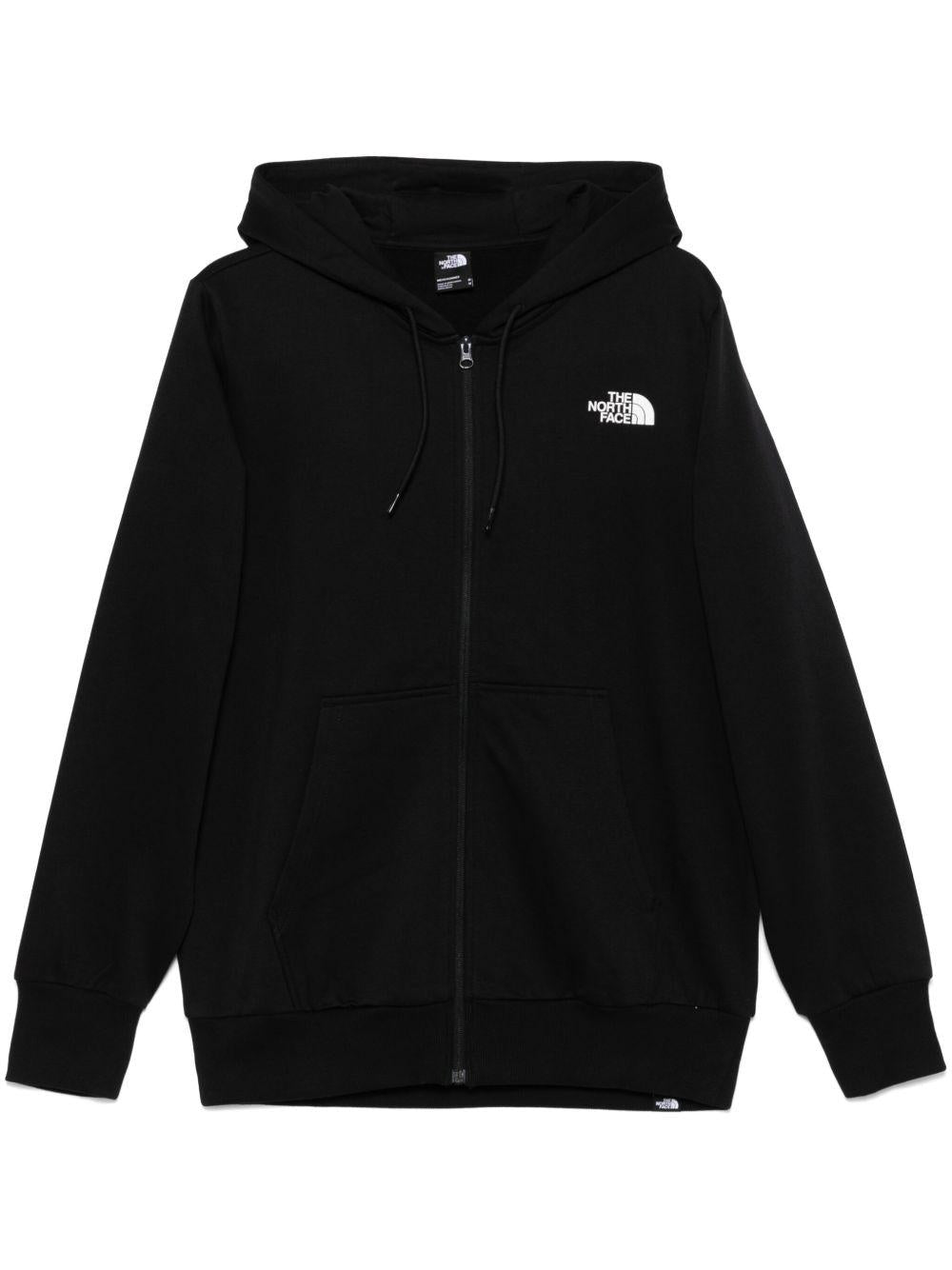 THE NORTH FACE Felpa nera con cappuccio