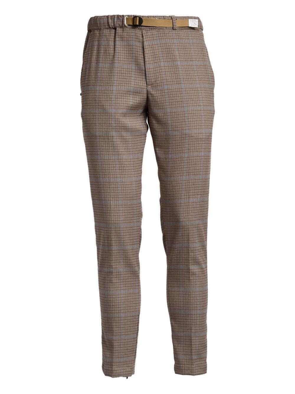 WHITE SAND Pantaloni in tweed con elastico in vita
