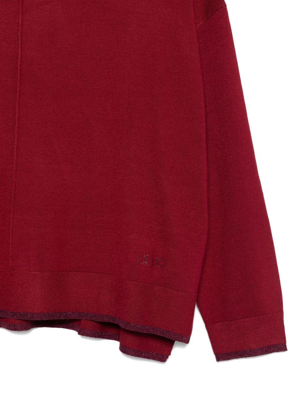 LIUJO Maglia rossa con scollo a barca