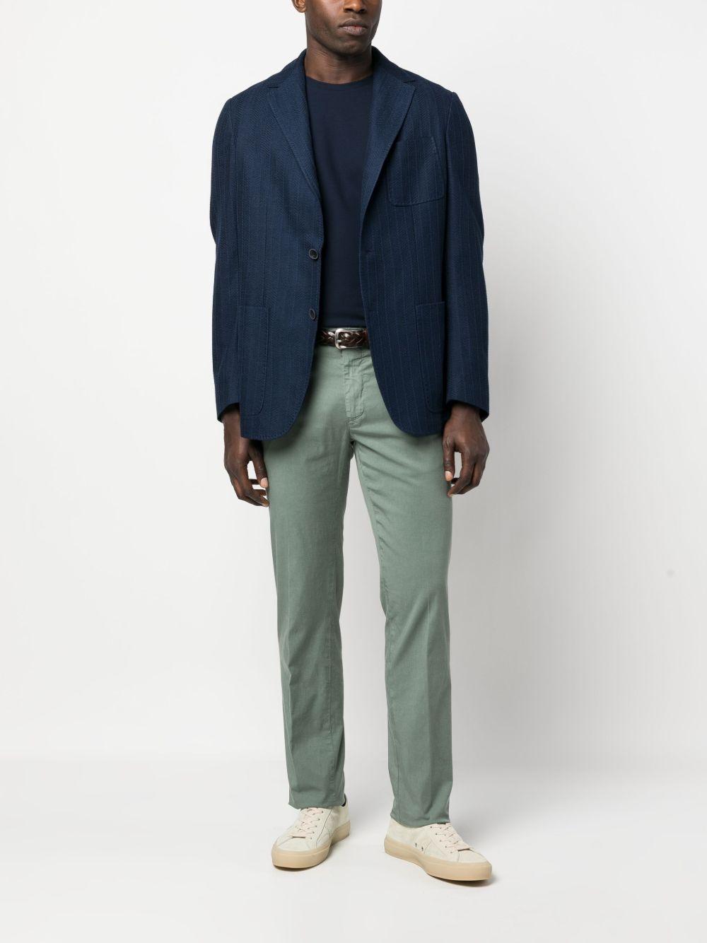 HERNO T-shirt in cotone blu navy