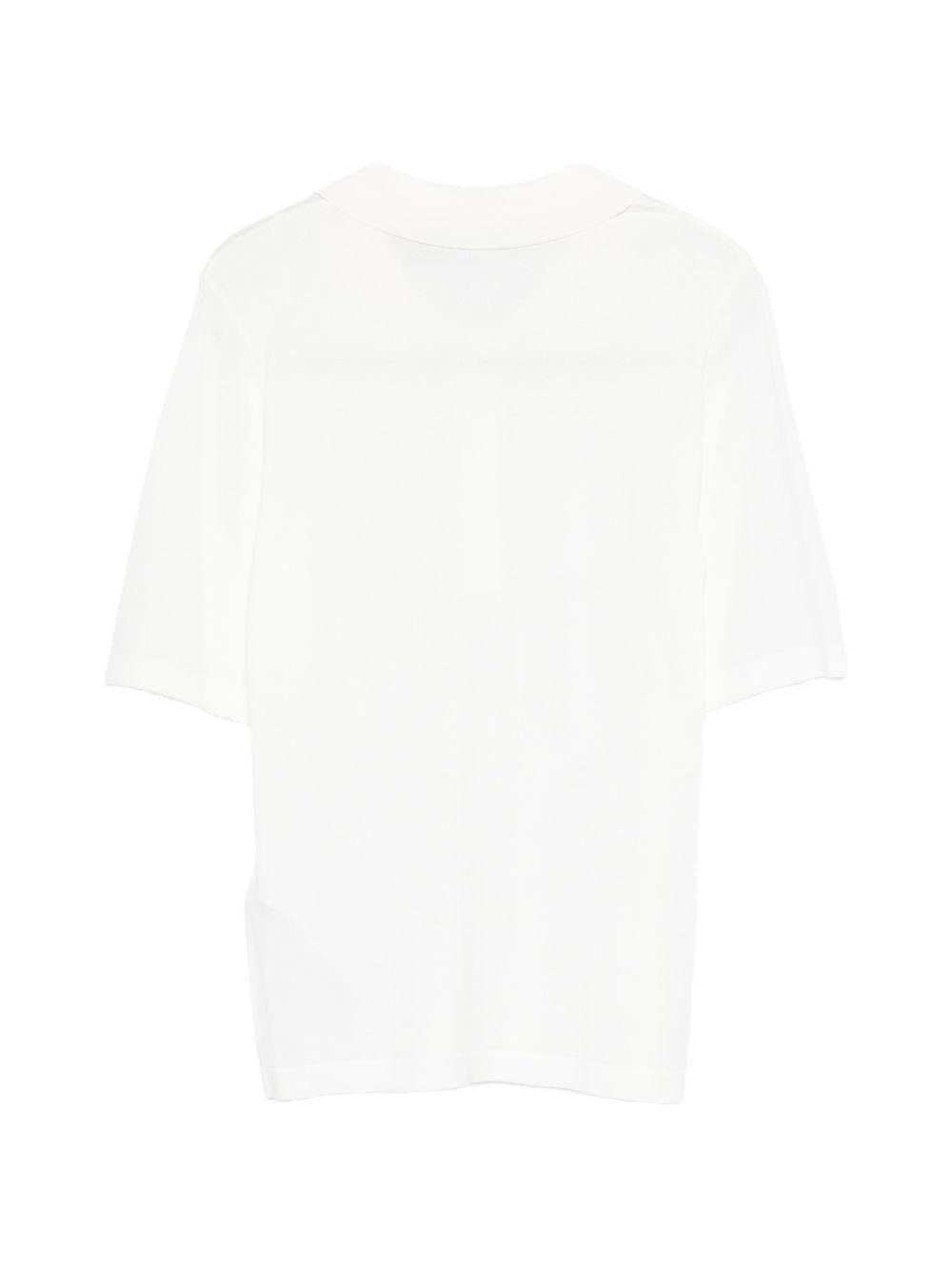 SEVENTY Polo bianca con strass