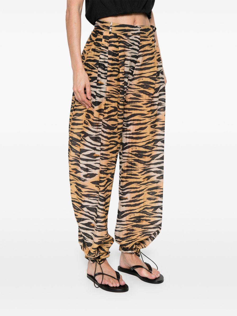 PINKO Pantaloni casual Lizbeth con stampa animalier