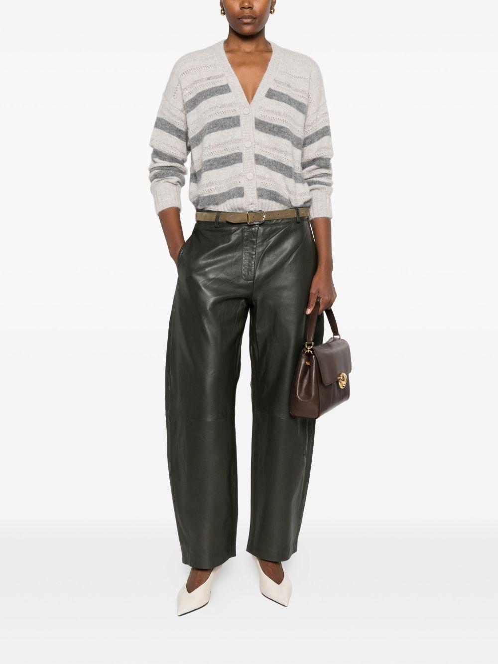 TWINSET Cardigan a righe con bottoni