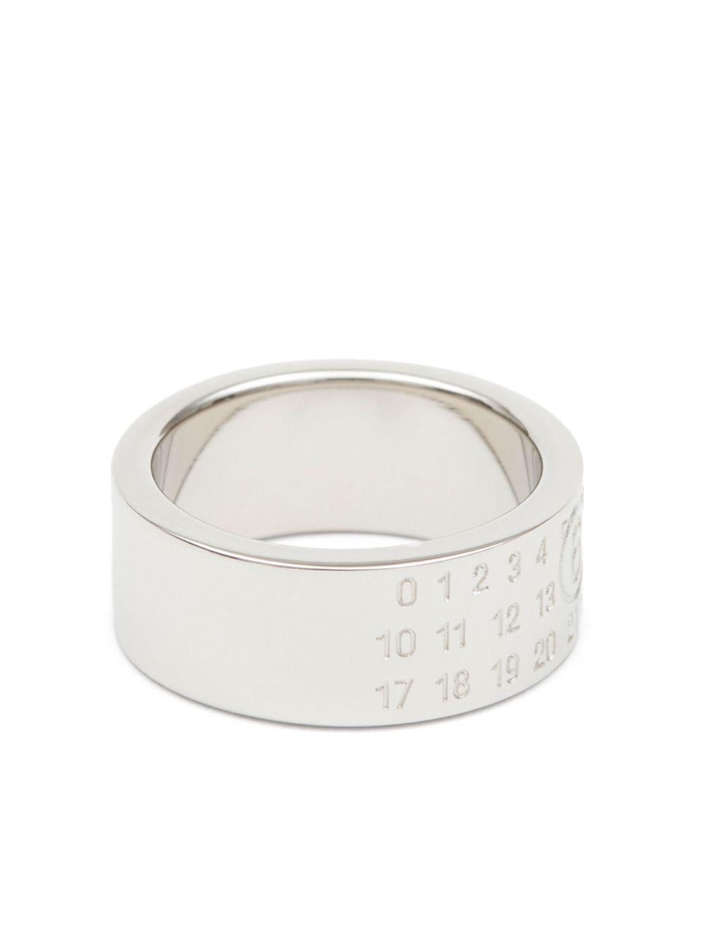 MM6 MAISON MARGIELA Anello argento con incisione