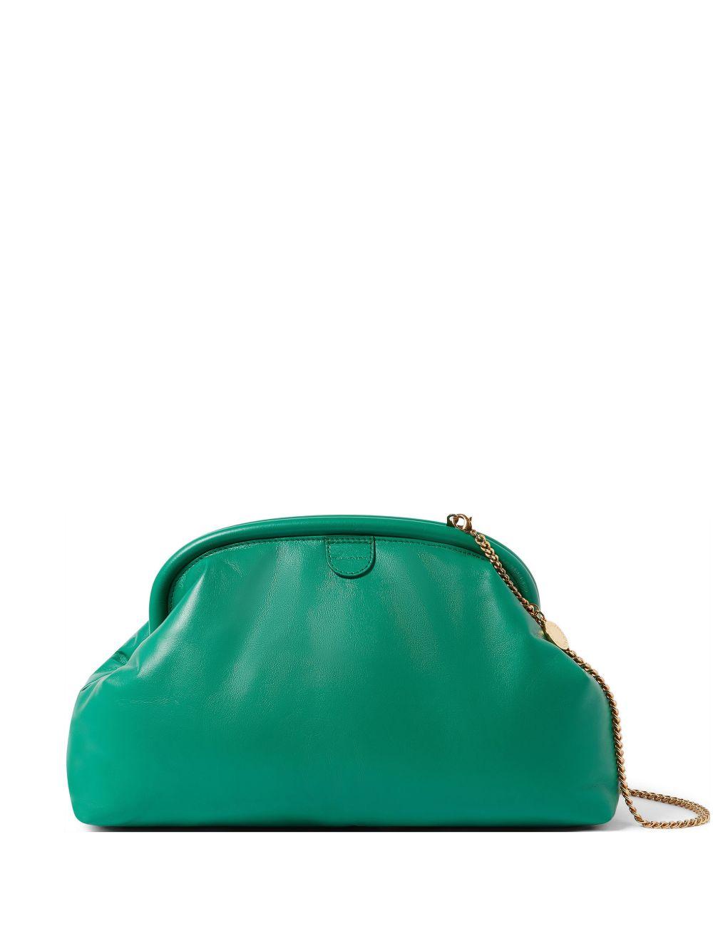 STELLA MCCARTNEY Clutch bag pochette verde in ecopelle