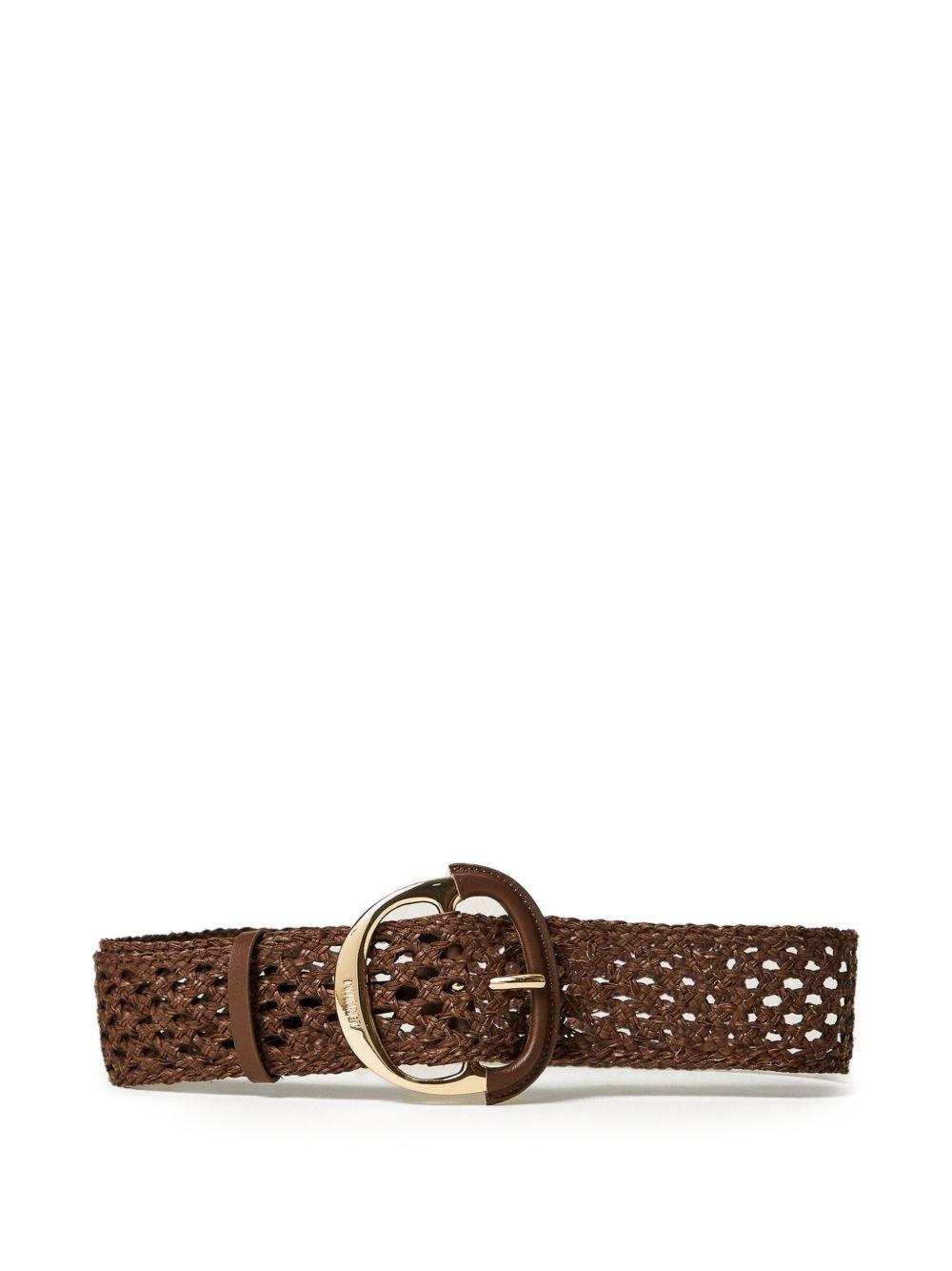 TWINSET Cintura intrecciata marrone