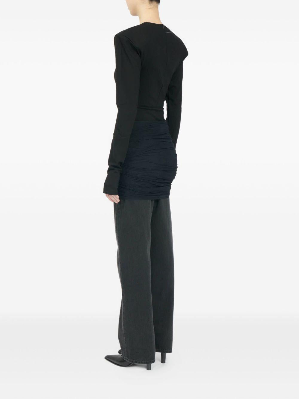 MM6 MAISON MARGIELA Jeans con arricciatura