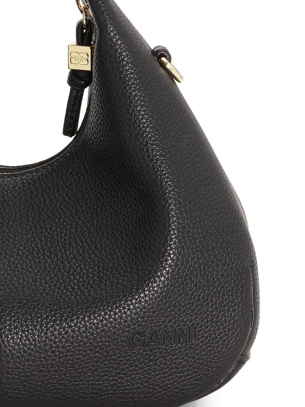 GANNI Borsa hobo mini con logo