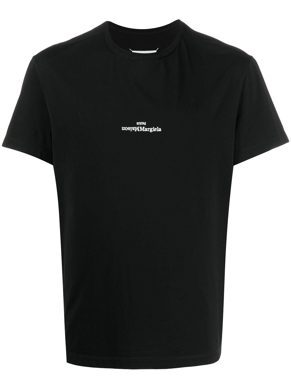 MAISON MARGIELA T-shirt nera in cotone