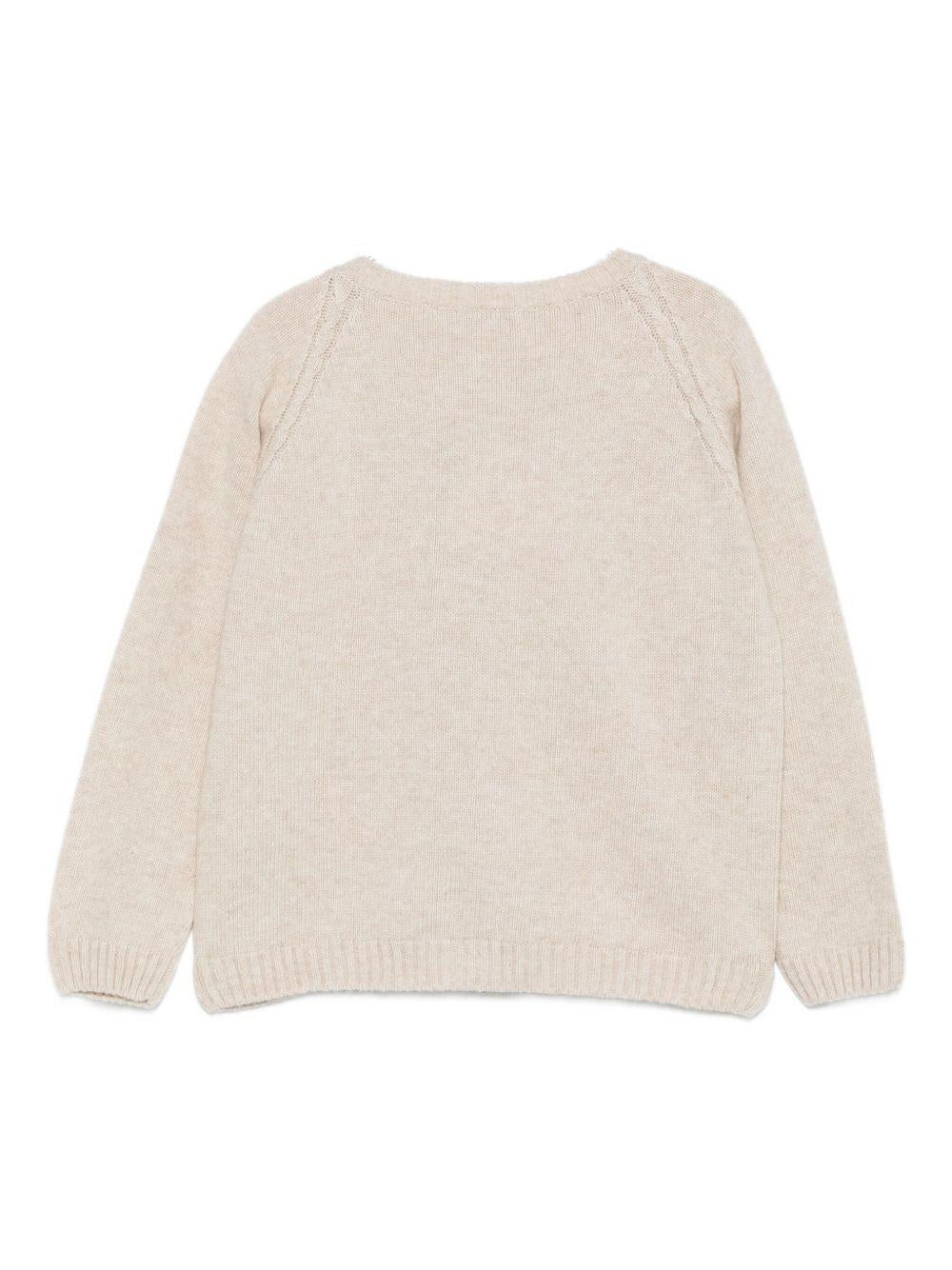 LARANJINHA Cardigan in maglia beige
