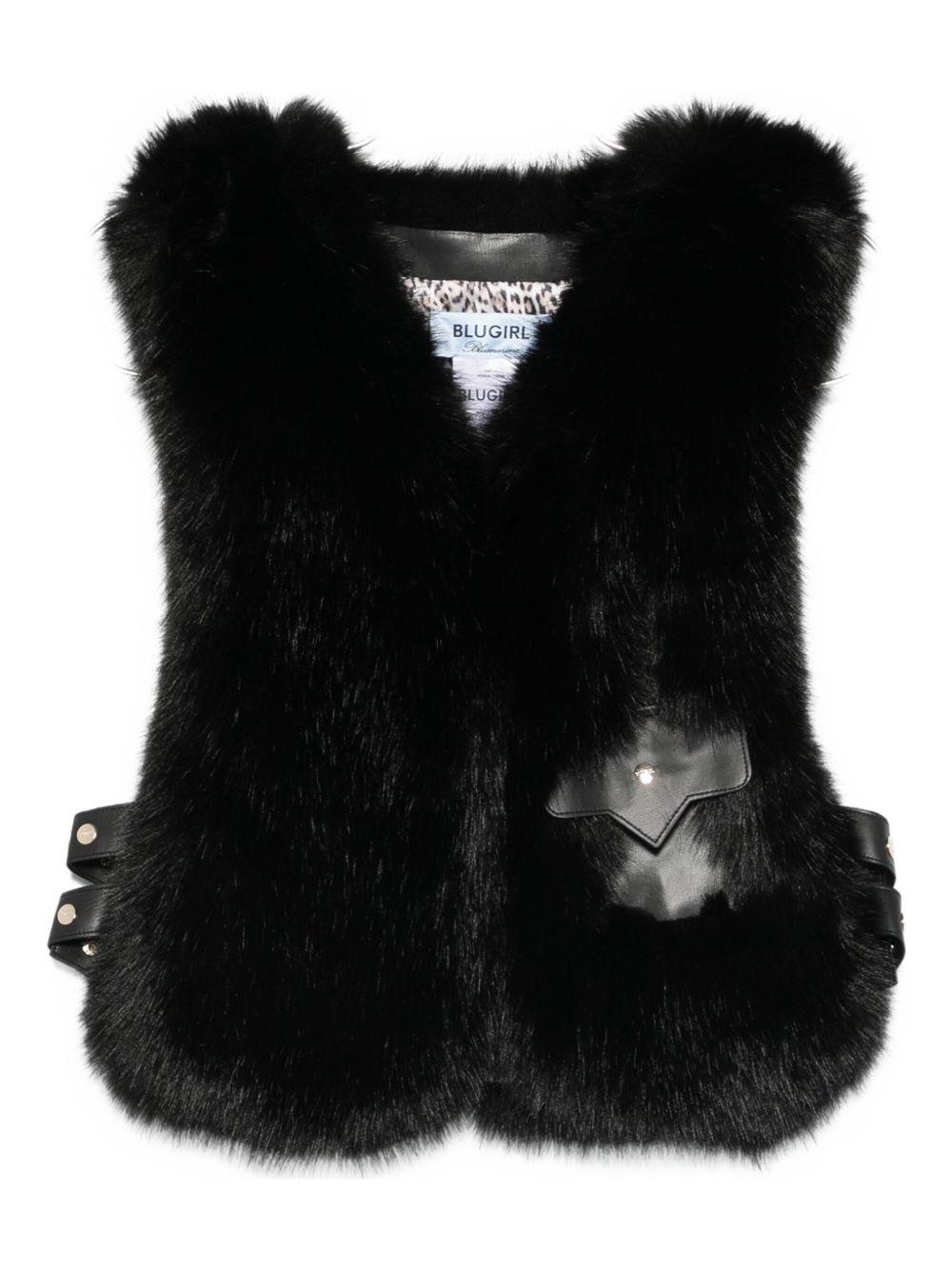 BLUGIRL Gilet in ecopelliccia