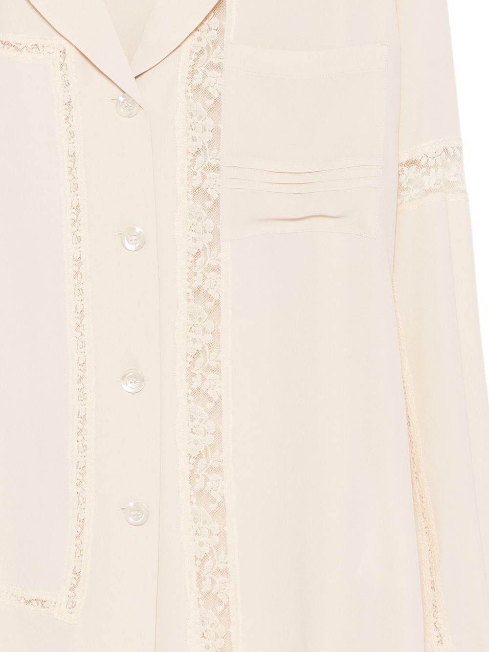 SEMICOUTURE Camicia Aida con ricami frontali