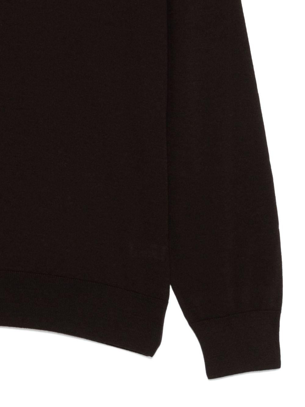 PIACENZA CASHMERE Maglia girocollo in lana marrone