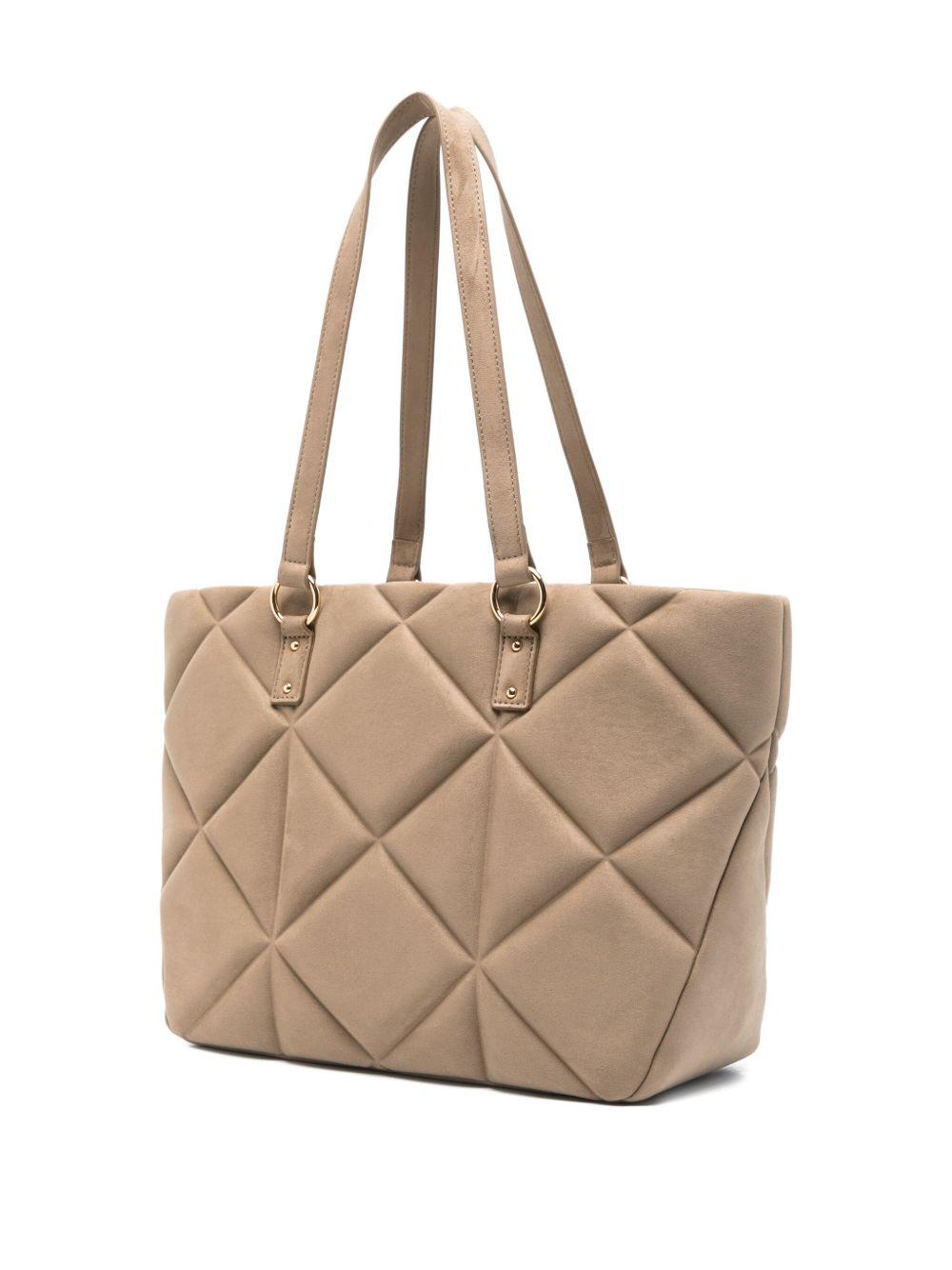 LOVE MOSCHINO Borsa a spalla trapuntata beige