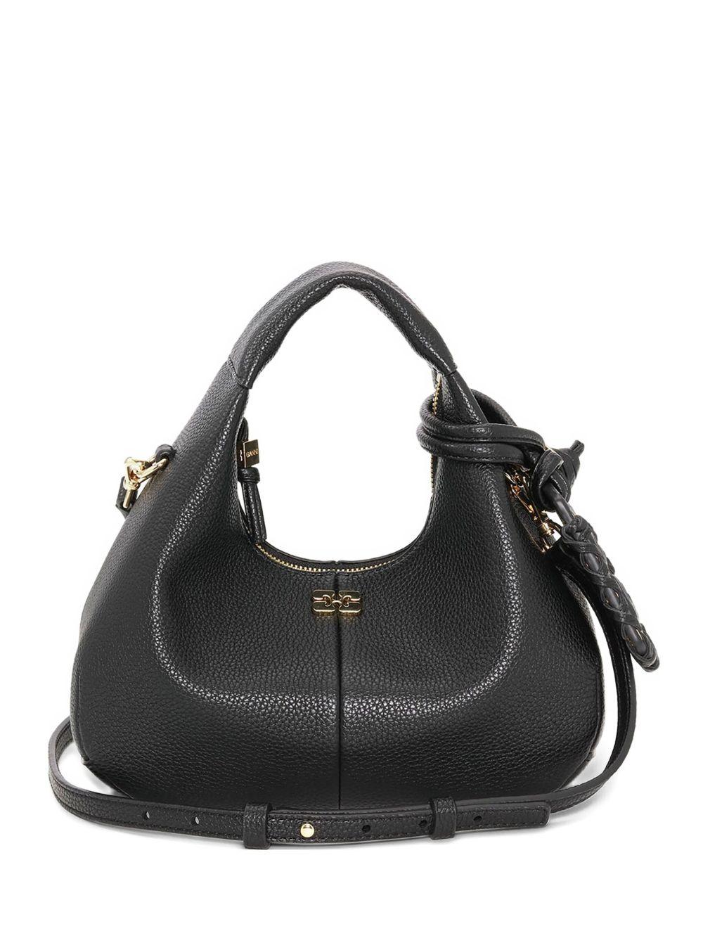 GANNI Borsa hobo mini con logo