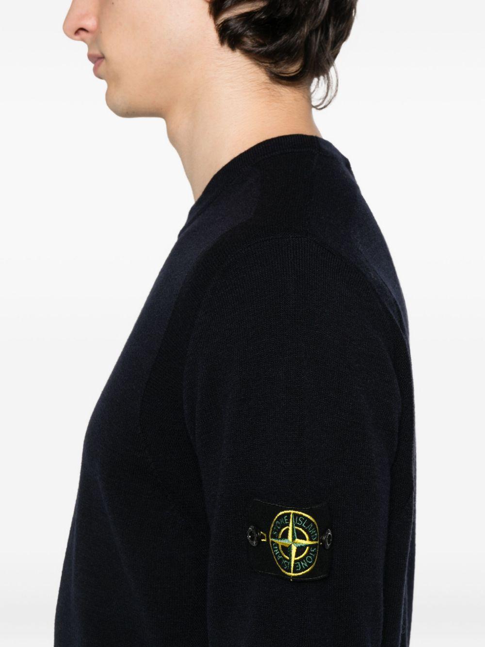 STONE ISLAND Maglia girocollo con patch logo