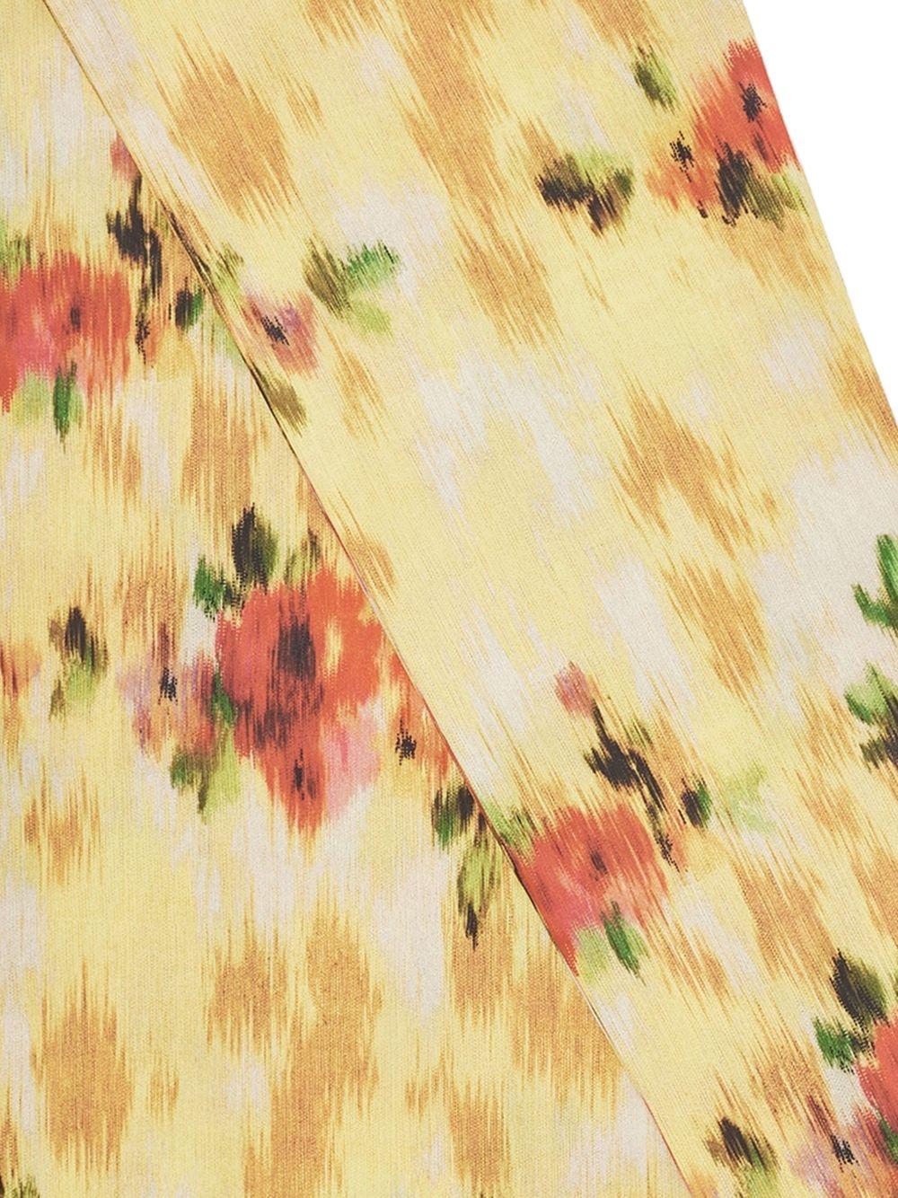 GANNI Foulard floreale giallo