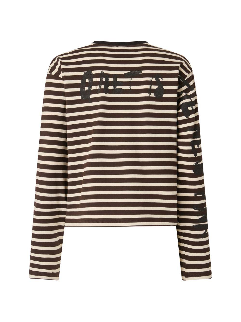 PINKO Maglia a righe in cotone Mirtilla