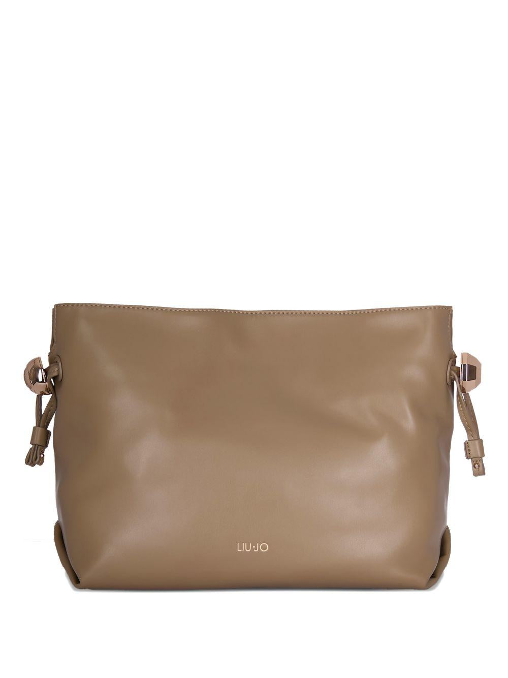 LIUJO Brown drawstring bucket bag