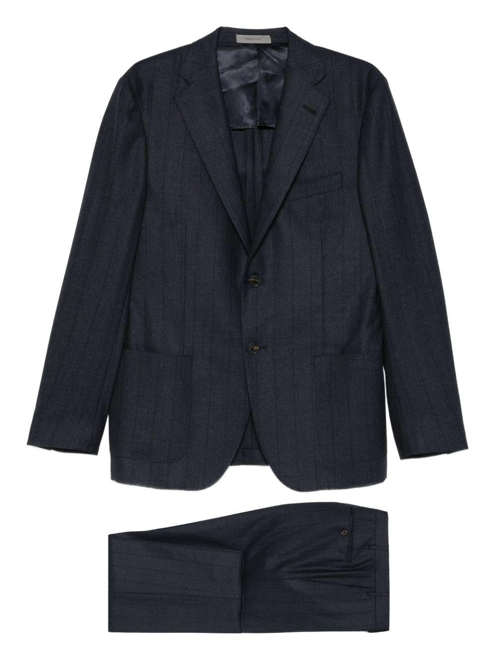 CORNELIANI Completo in lana blu notte