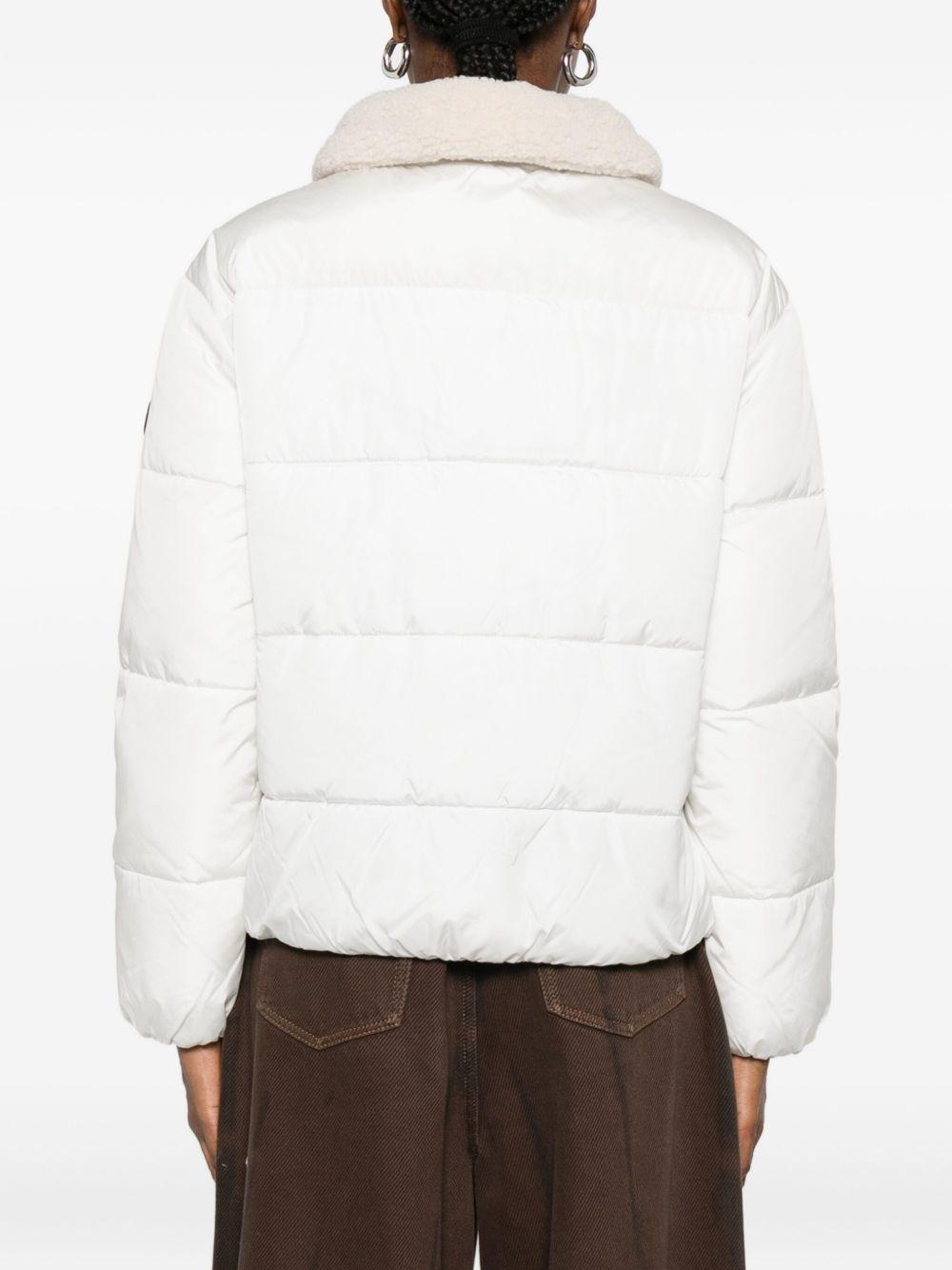 SAVE THE DUCK Piumino bianco 'Honey' con pelliccia
