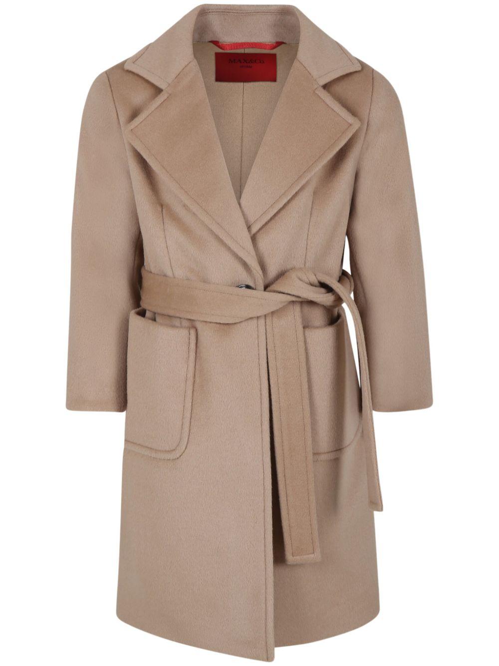 MAX e CO Cappotto in lana beige