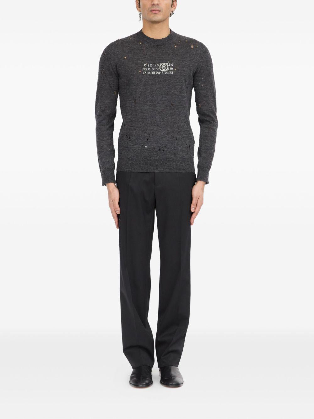 MM6 MAISON MARGIELA Maglia girocollo con logo