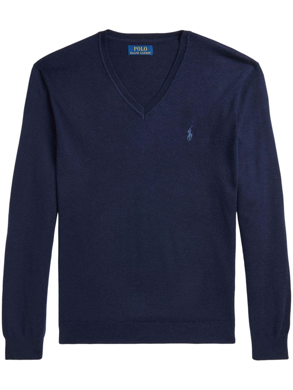 POLO RALPH LAUREN Maglia scollo a V in lana