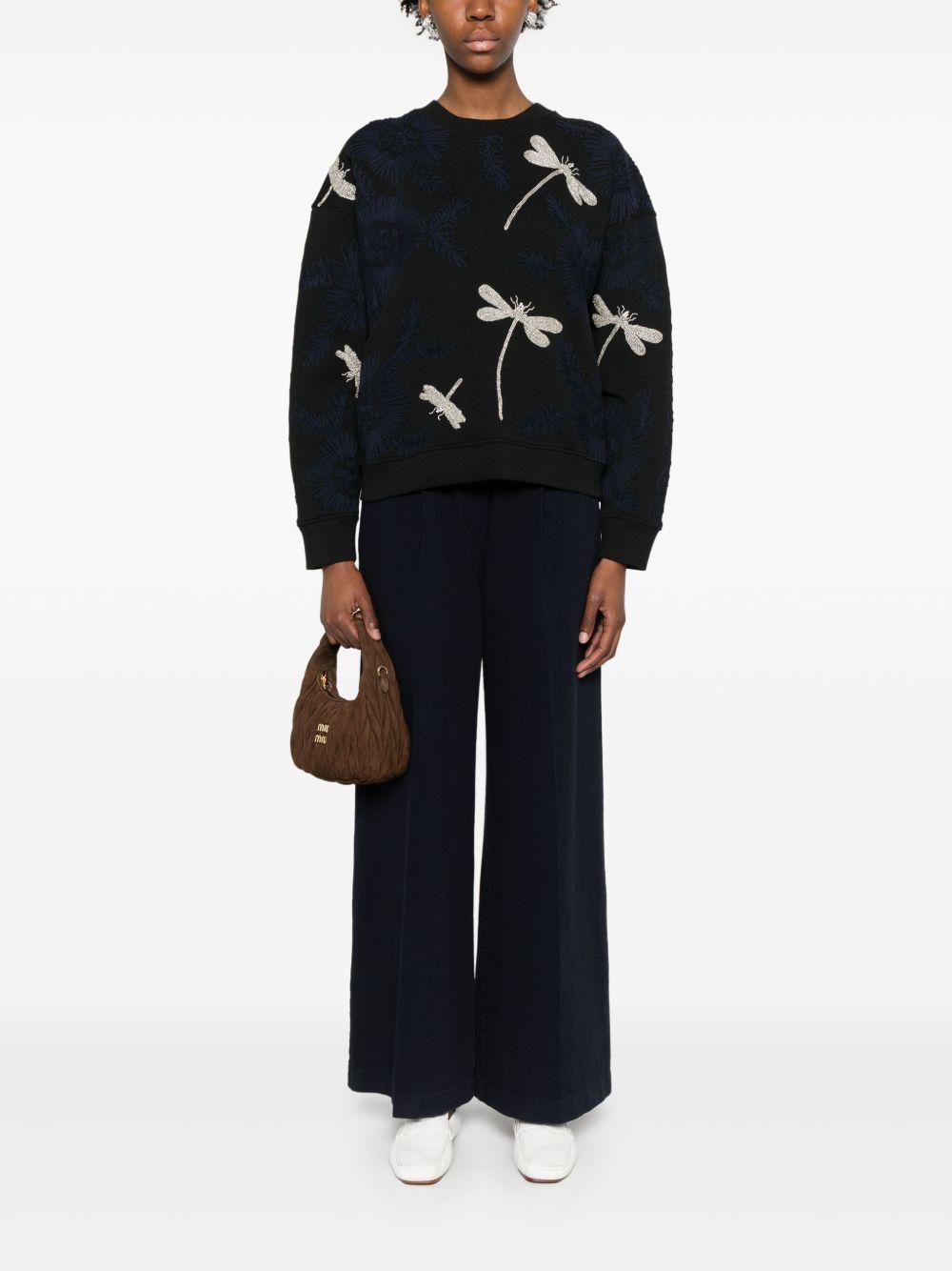 FORTE FORTE Felpa 'My T-Shirt' in cotone nero