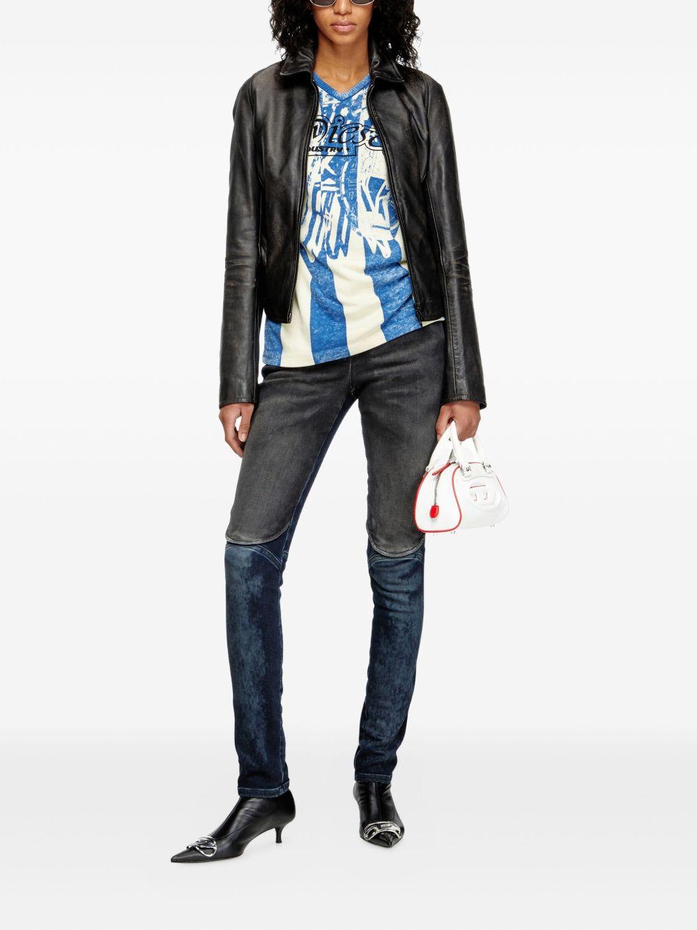 DIESEL Giacca 'L-Egrad' in pelle nera