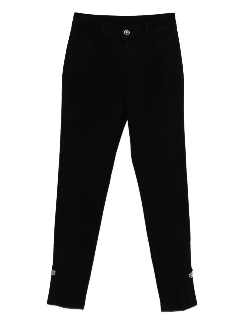 LIUJO Pantaloni jeans neri con logo