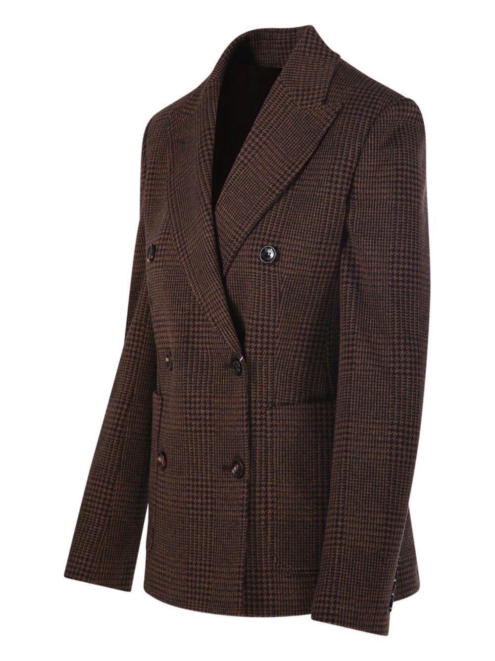 MAX MARA Blazer marrone Zulma doppiopetto