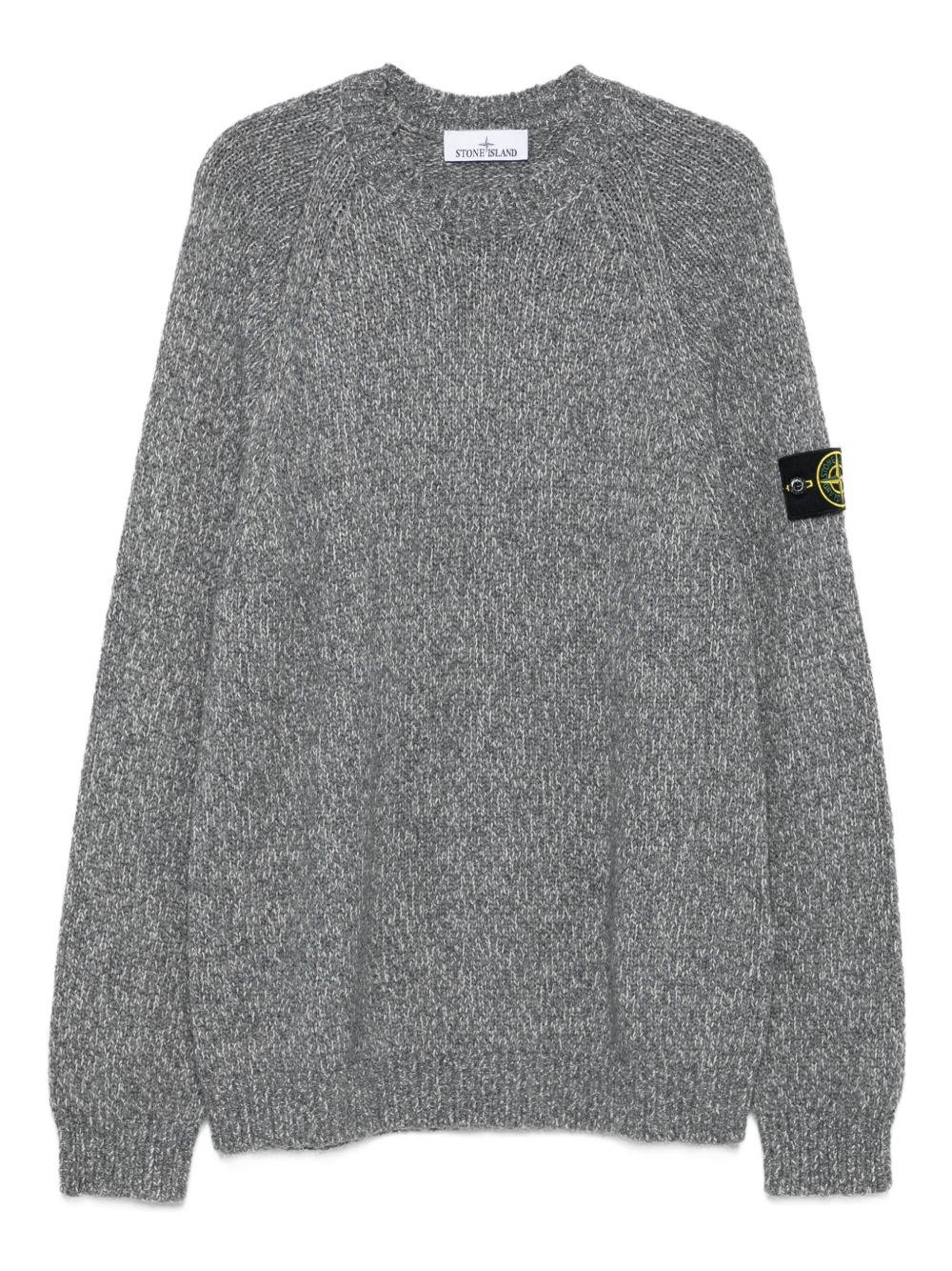 STONE ISLAND Maglia girocollo con patch logo