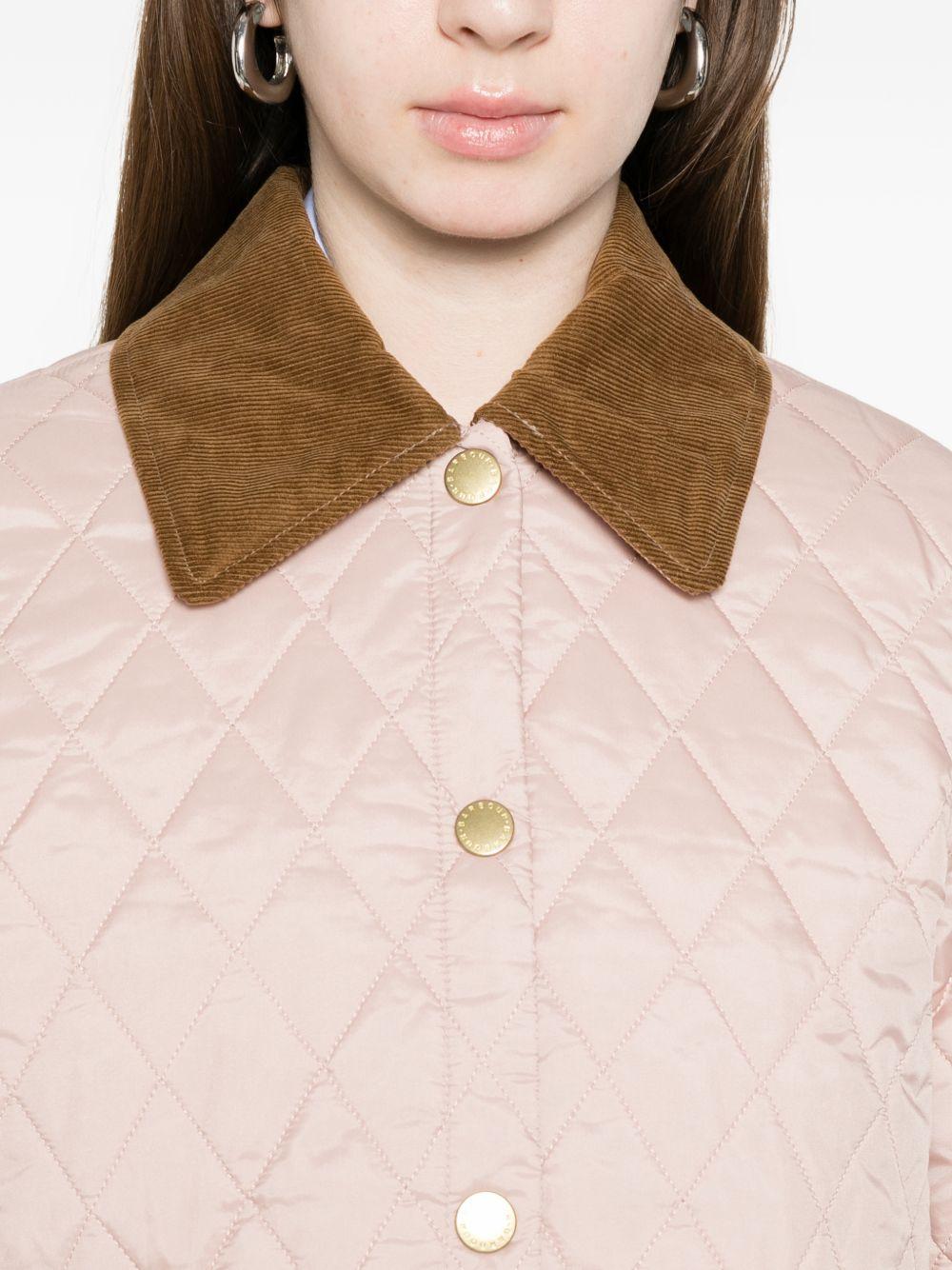 BARBOUR Giacca Liddesdale trapuntata rosa
