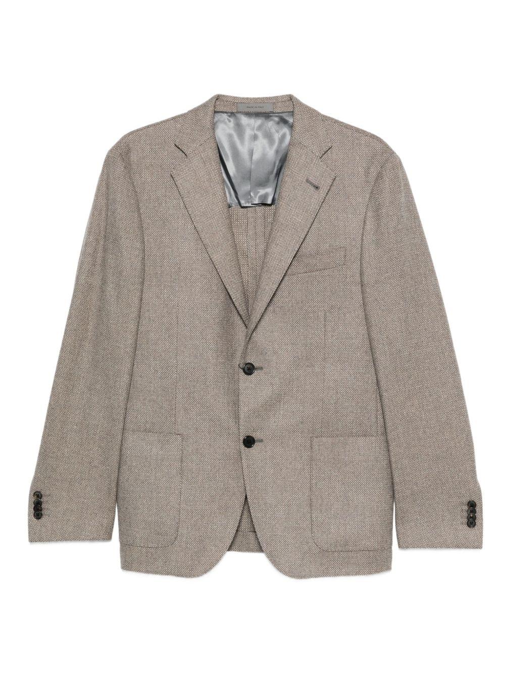 CORNELIANI Blazer marrone chiaro con tasche