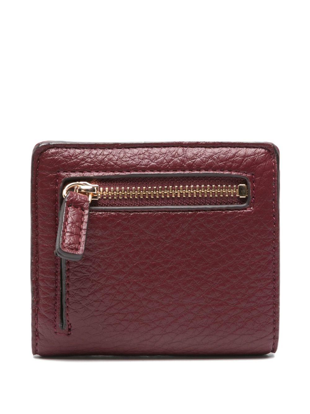 LIUJO Portafoglio bordeaux in pelle granulata