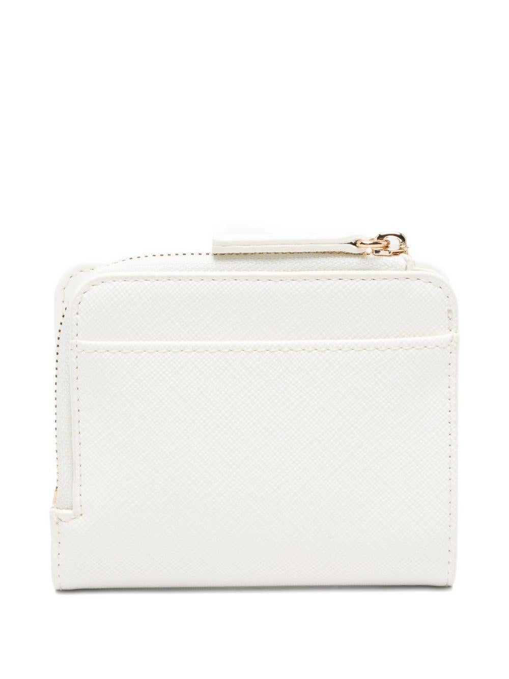 LIUJO Portacarte in ecopelle chiuso con zip e logo impresso