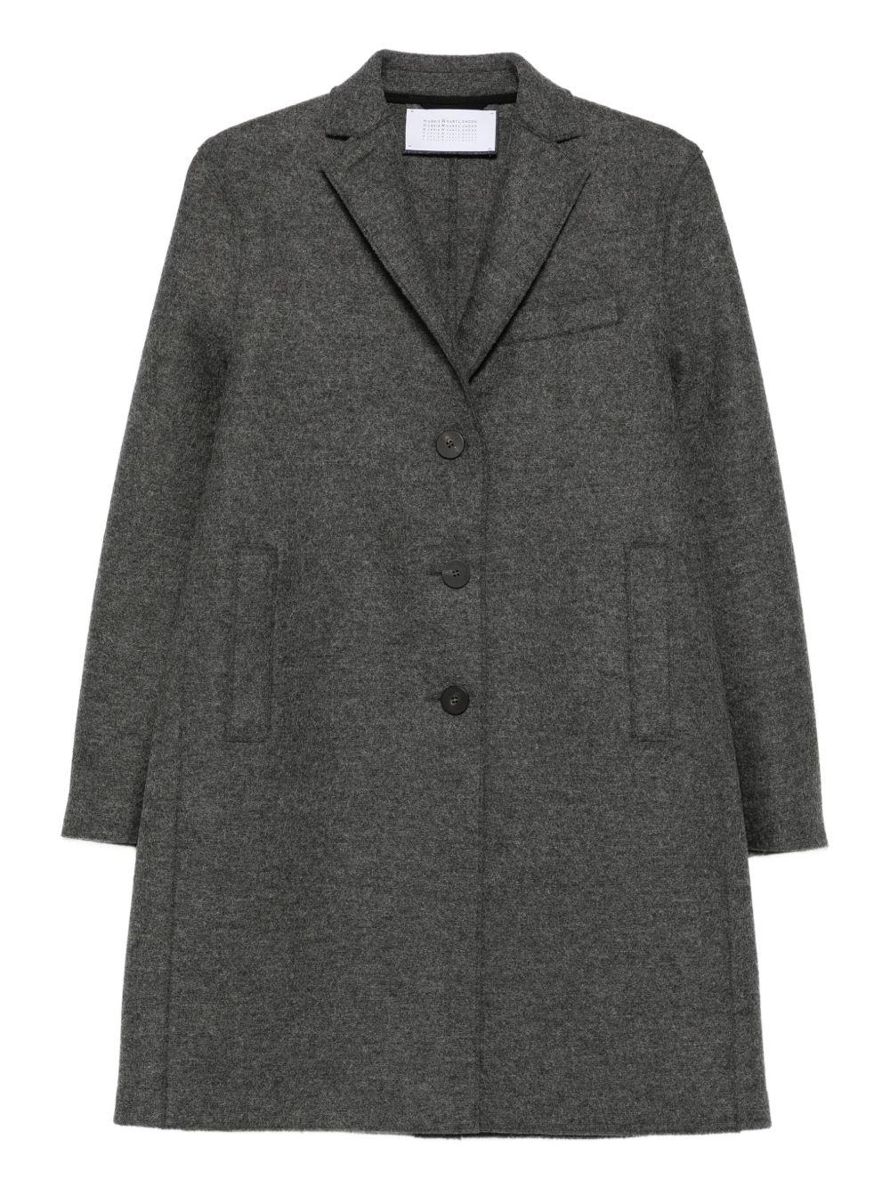HARRIS WHARF LONDON Cappotto grigio monopetto