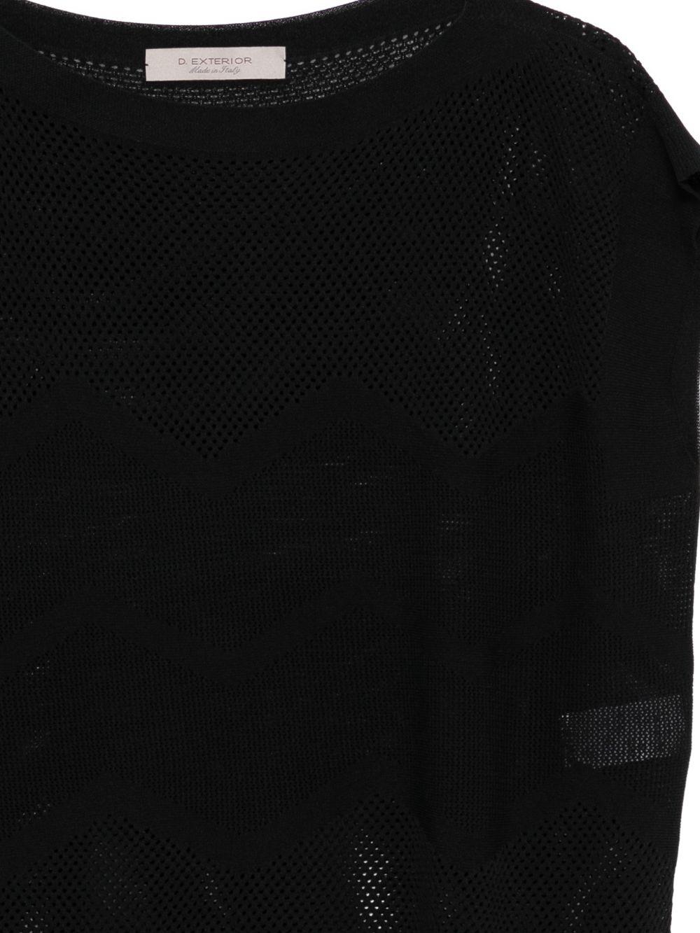 D EXTERIOR Gilet in maglia nero