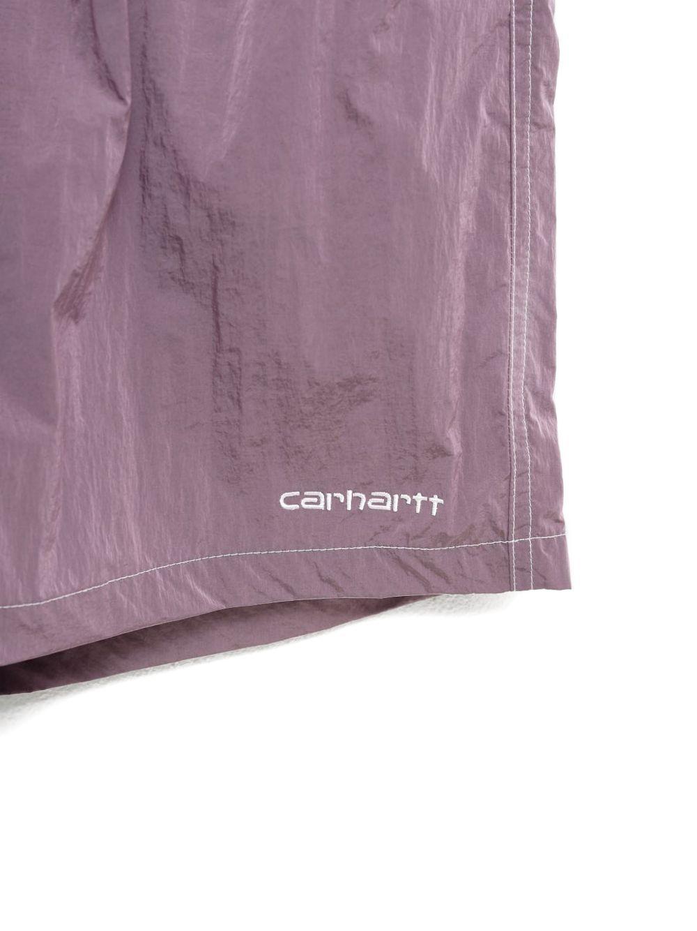 CARHARTT WIP Costume viola con logo bianco