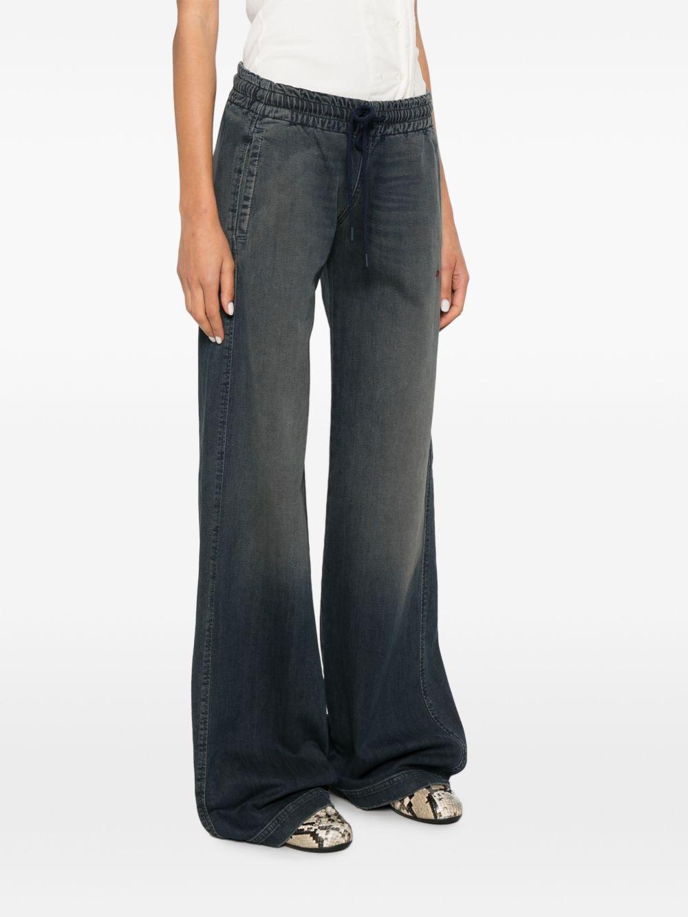 DIESEL Jeans effetto washed sulla gamba