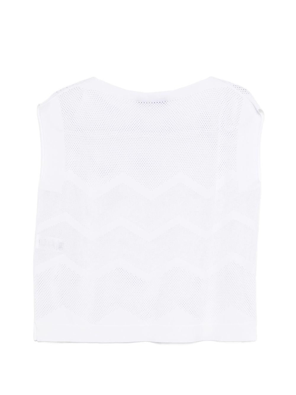 D EXTERIOR Gilet in maglia bianco