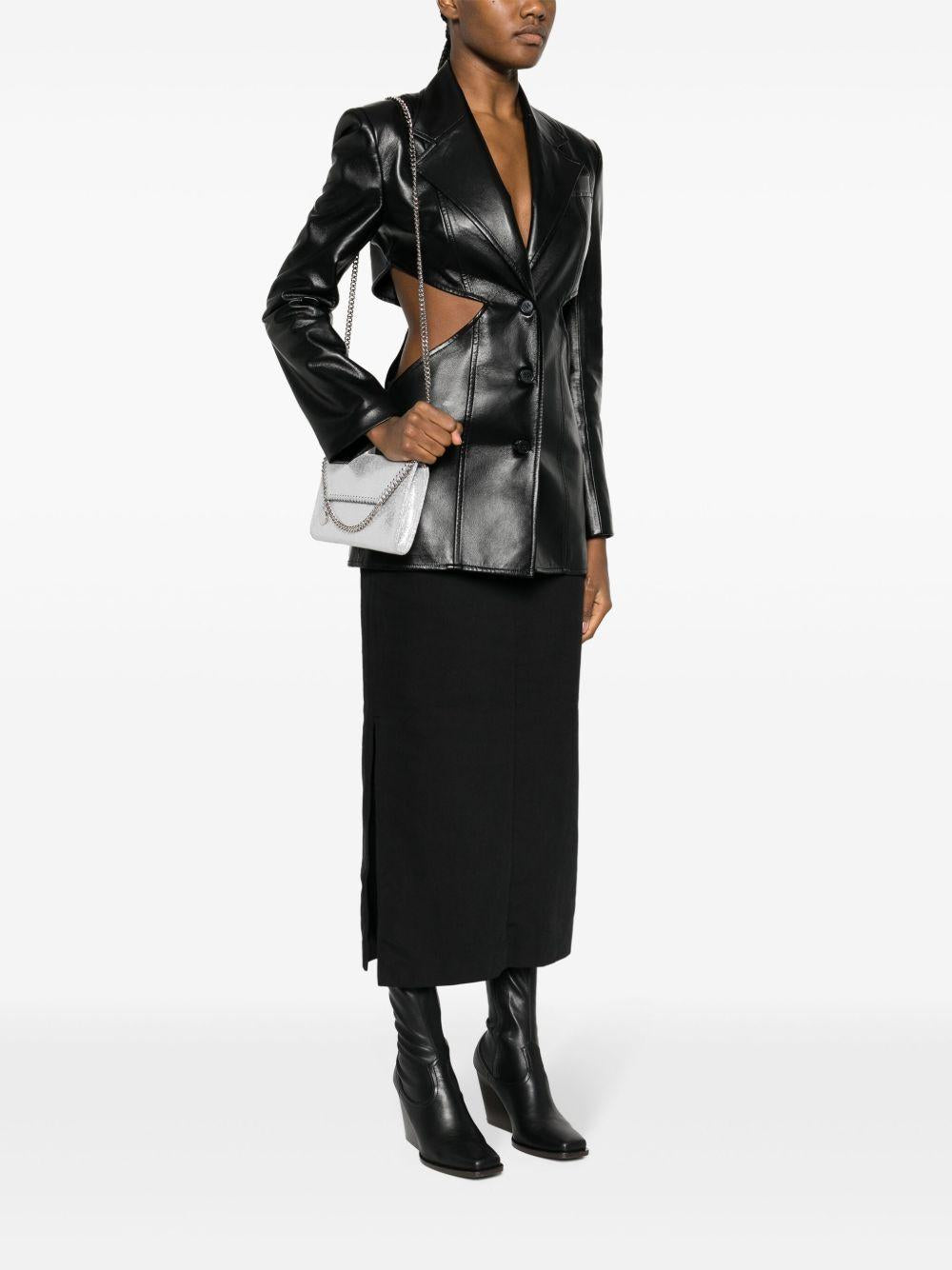 STELLA MCCARTNEY Borsa a tracolla Mini Falabella argento