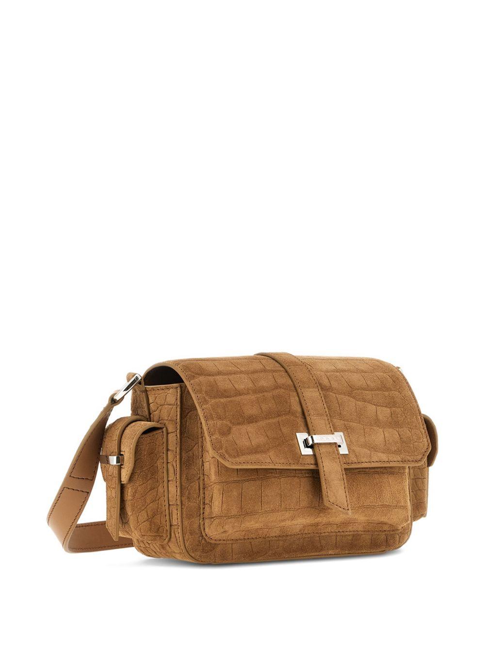 HOGAN Borsa a tracolla Flap S in camoscio