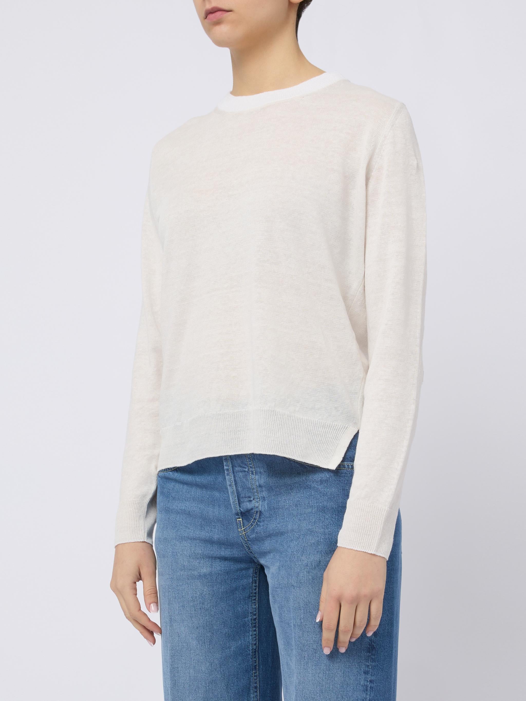 S MAX MARA Maglia girocollo Fervore bianco sporco
