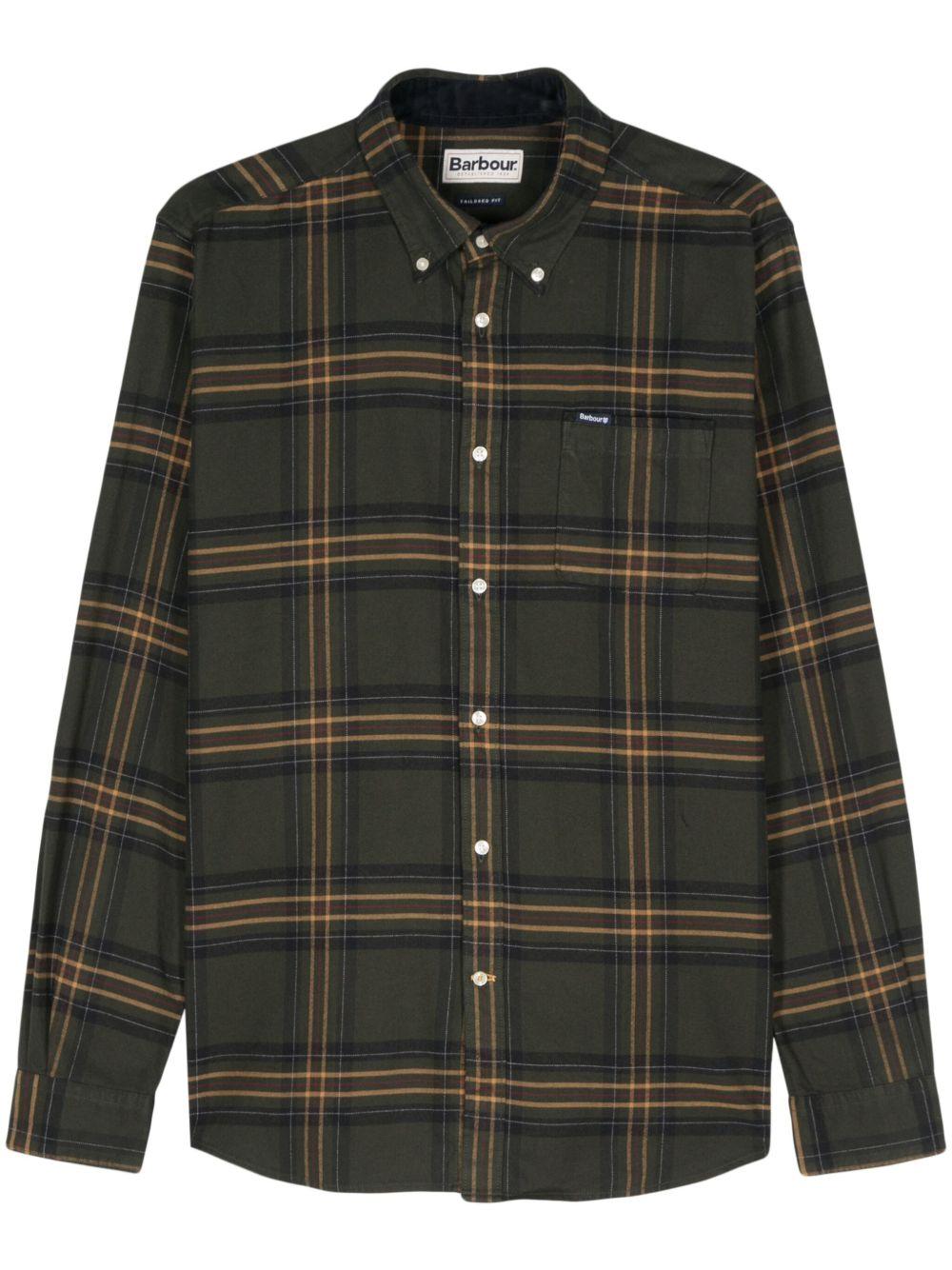 BARBOUR Camicia 'Portdown' con fantasia tartan
